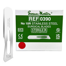 Swann Morton Scalpel Blade #10R - Sterile Dermaplane Blade for Face, Dermaplanin