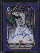 2026 Bowman Jared Jones Chrome Prospect Autographs Purple Refractor #/250