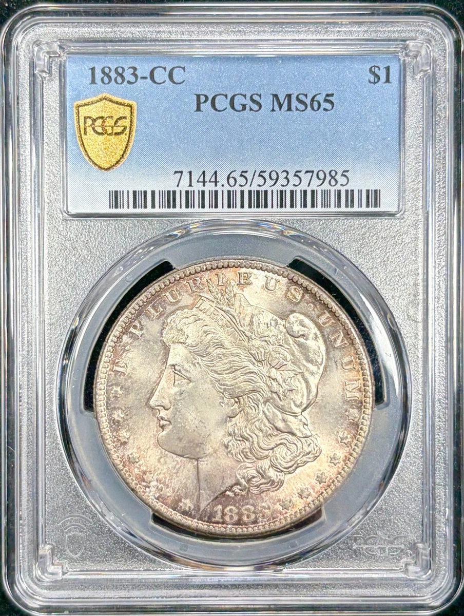 Uncirculated MS 65 Graded 1883 Year Morgan US Dollars (1878-1921
