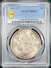 1883-CC PCGS MS65 Morgan Silver $1 - Toned