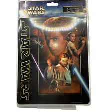 Star Wars Attack of the Clones Heroes Mousepad 2002 Sealed MPC Luke Leia Yoda