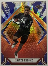 2020 Panini Phoenix Colorburst Rookie JAMES PROCHE #184 Baltimore Ravens RC