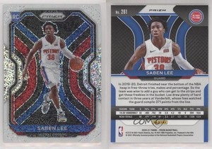 2020-21 Panini Prizm White Sparkle Prizm Saben Lee #261 Rookie RC