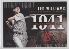 2015 Topps Update Highlight of the Year Ted Williams #H-66 HOF o9f
