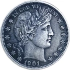 1901 BARBER HALF DOLLAR! CHOICE AU++! TOUGH FIND! COLLECTORS ITEM! NR #S1096