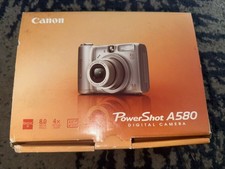 Canon PowerShot A580 8.0MP Digital Camera w/ Accessories & Box TESTED WORKING