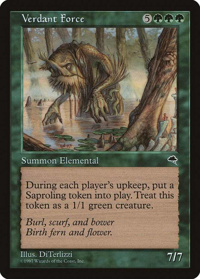 Verdant Force - Tempest - MTG (NM)