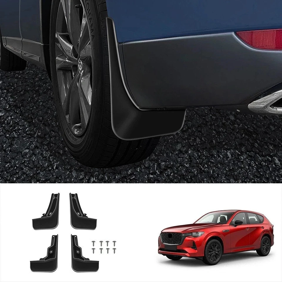 Splash Guards For 2024 Mazda CX-60 Accessories Mud Flaps Mudguards Guards - Image 2 of 4