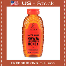 Nate's 100 Pure, Raw  Unfiltered Honey Award Winning Taste, 16 oz. Squeeze