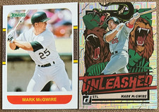 Mark McGwire 2021 Donruss Lot Unleashed Vector Parallel Retro Cardinals Athletic
