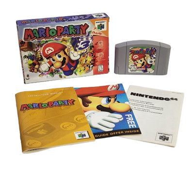 Mario Party N64 (Nintendo 64, 1999) CIB Complete W/Inserts - Clean - Authentic