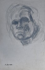 Irène Darras (1923-2001) (267) - Charcoal - Character