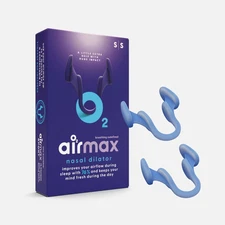 2 Pack Airmax Nasal Dilator Device Anti Stop Snoring Sleep Aid Nose Clip - Small