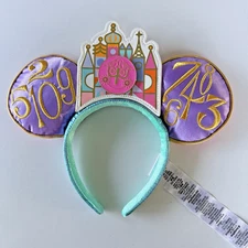 DISNEY Headband The Main Attraction "IT’S A SMALL WORLD” Mouse Ears