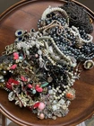 3 Lbs Lot of Costume Jewelry Vintage and Modern - Broken, Craft