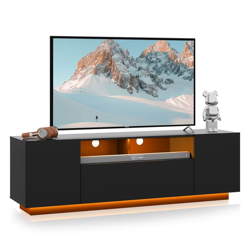 Entertainment Center Led Storage Cabinet Modern Tv Console B