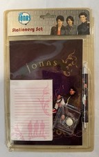 RARE DISNEY  JONAS BROTHERS  STATIONARY SET - PEN,  2 NOTEBOOKS, STATIONARY PAD