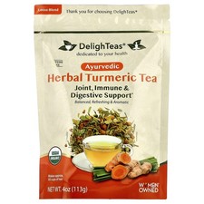 Ayurvedic Herbal Turmeric Tea, Loose Blend, Caffeine Free , 4 oz 113 g