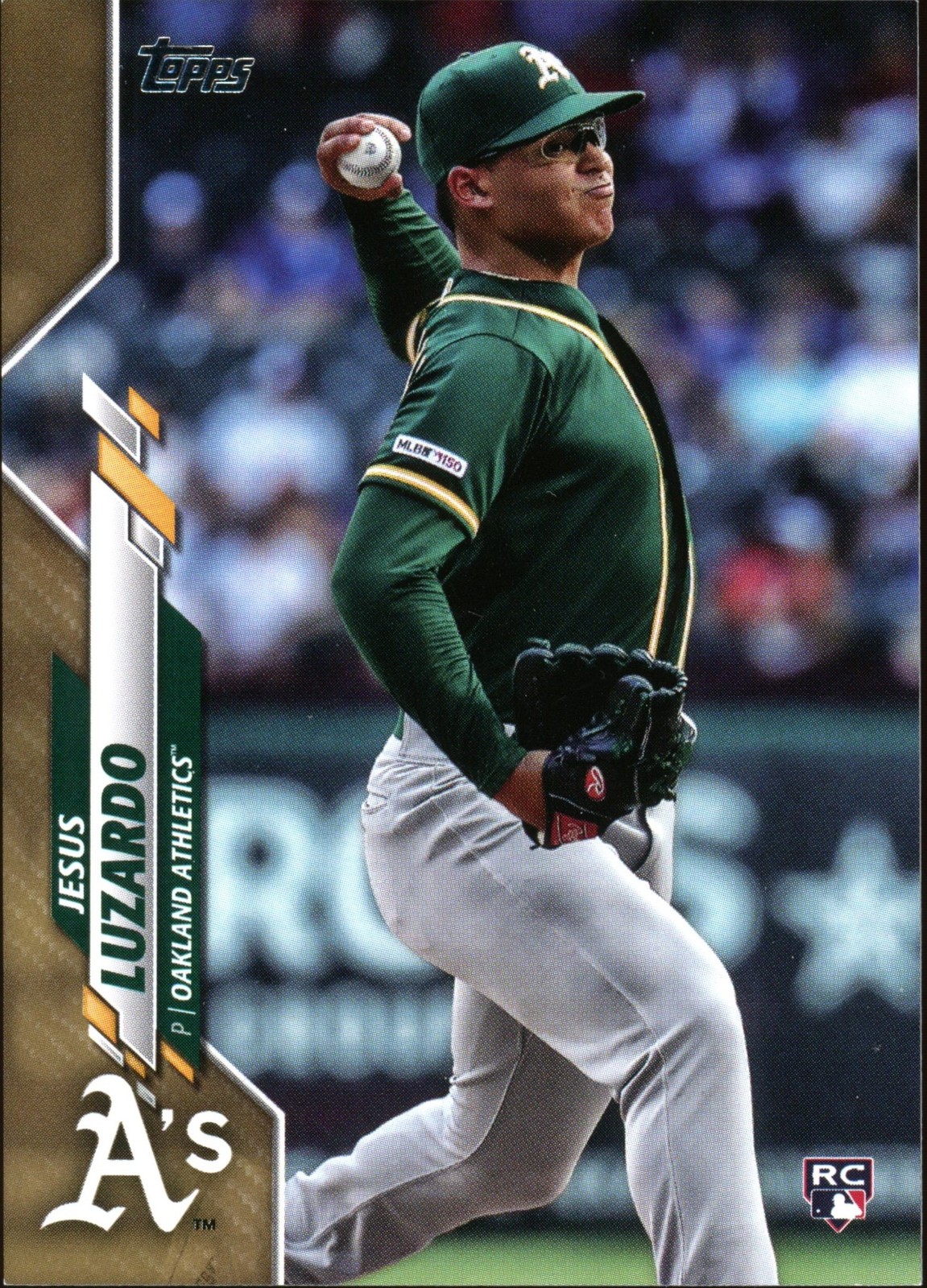 2020 Topps Jesus Luzardo #110 Gold Rookie Card 1637/2020