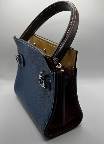 Tory Burch LEE RADZIWILL PETITE DOUBLE BAG Navy Blue - Picture 4 of 10