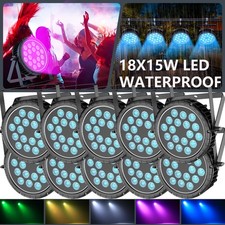 10X 270W IP65 Waterproof Stage Light Outdoor RGBW 18LED Par Lights DMX DJ Lights