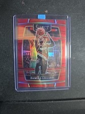 2021-22 Select Prizms Red Refractor #3 Damian Lillard /199 Portland Trailblazers