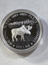 1985 Canada 1 Dollar Silver Proof Coin National Parks