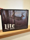 RARE Vintage 1990 Miller LITE Beer Deer Hunt In Motion Bar Light Sign