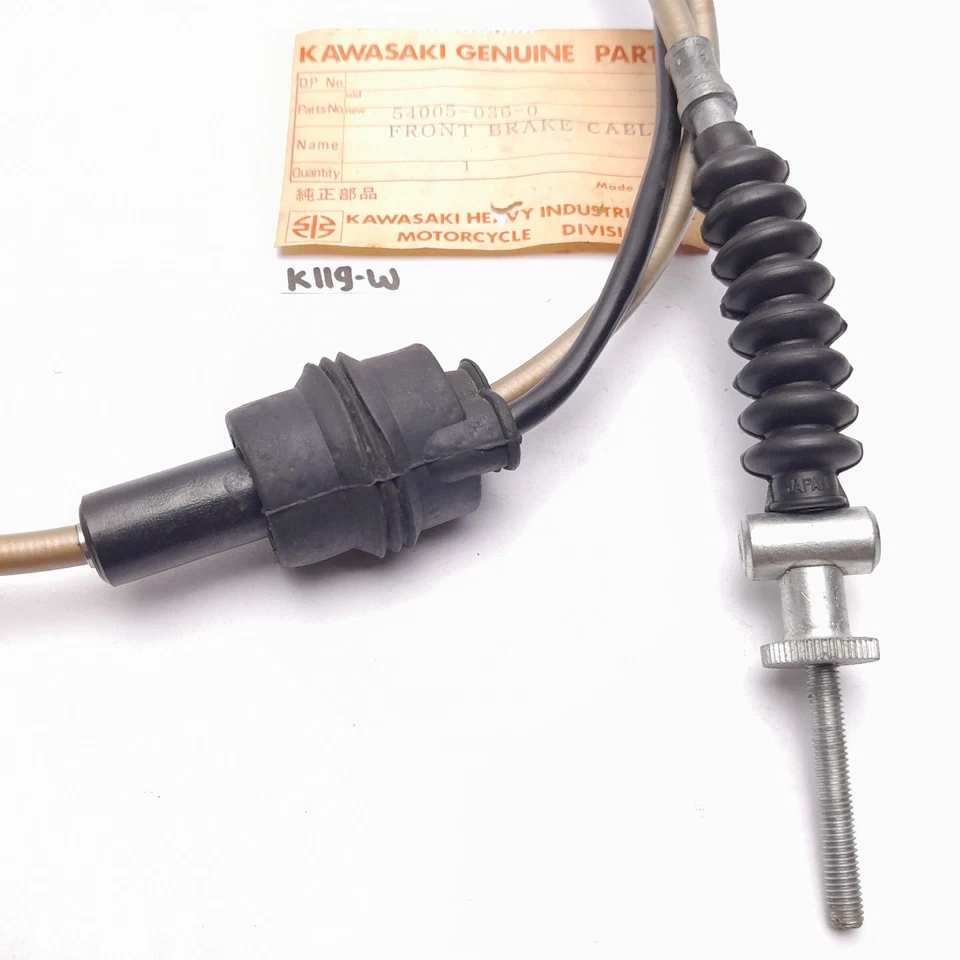 Kawasaki C2SS C2TR KV 100 G3SS G4TR Front Brake Cable P/N 54005-036 - Image 3 of 4