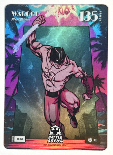 2025 Bo Jackson Battle Arena WarGod Mike Trout Miami Ice 1st Edition