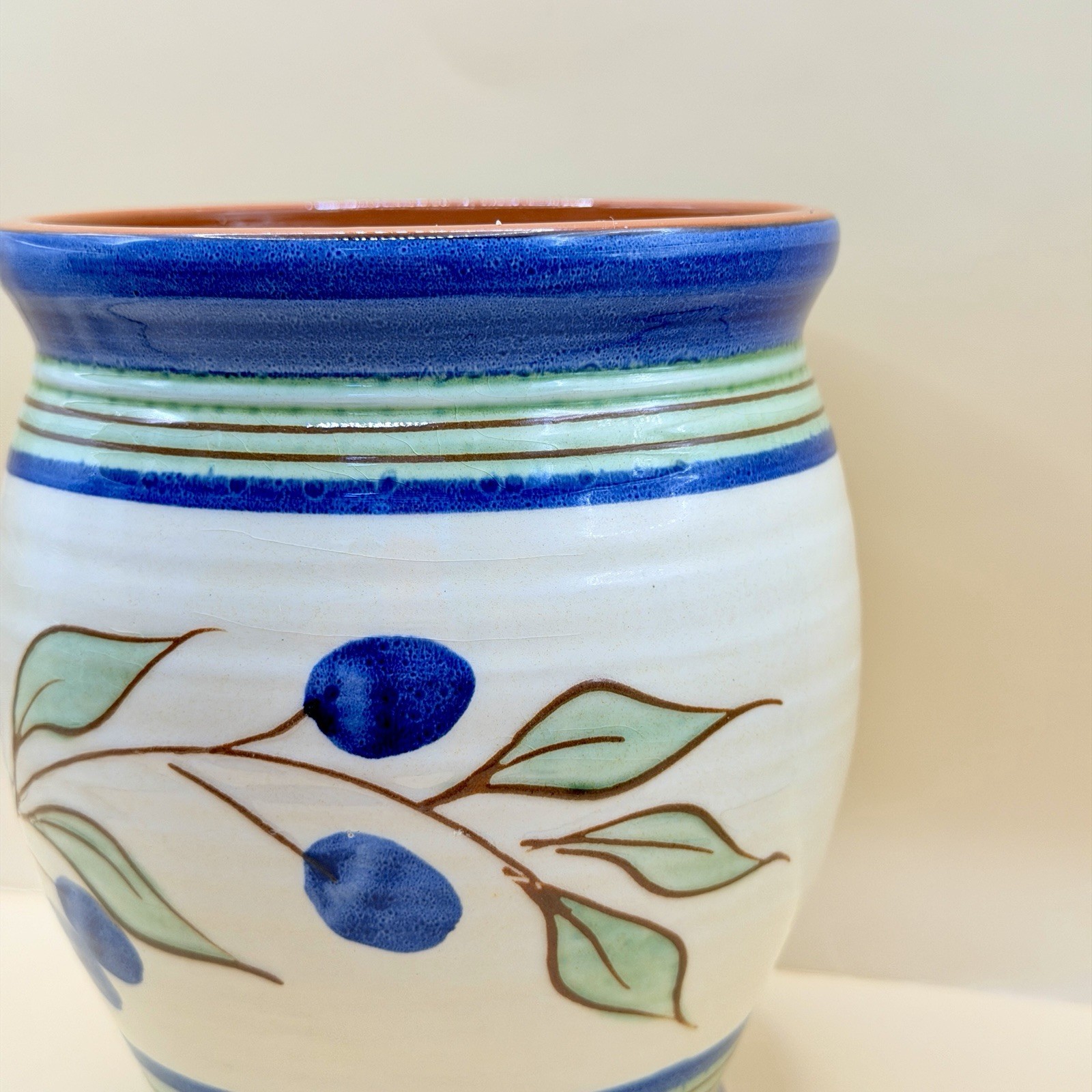Marks & Spencer Blue Rustica Storage Jar Stoneware Olive Kitchen Pot M&S image 4