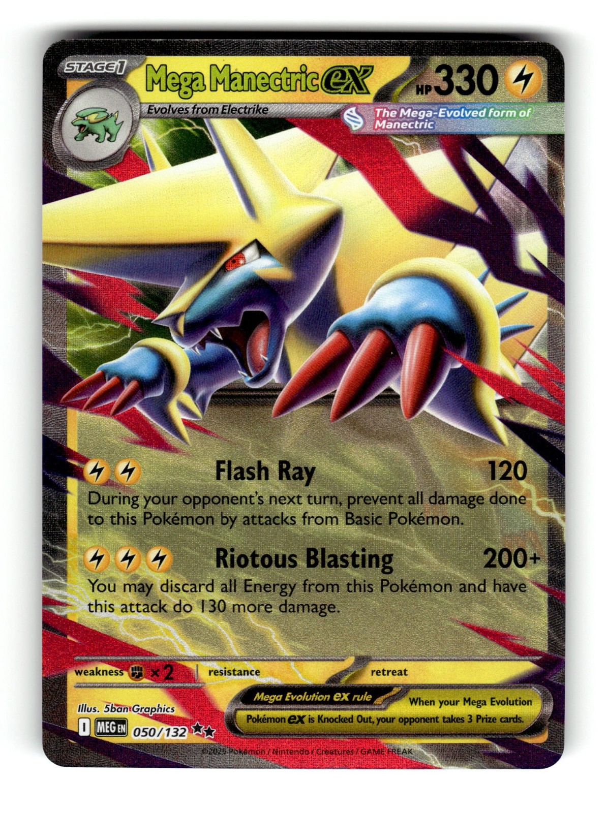 Mega Manectric ex Holofoil [MEG - 050/132]