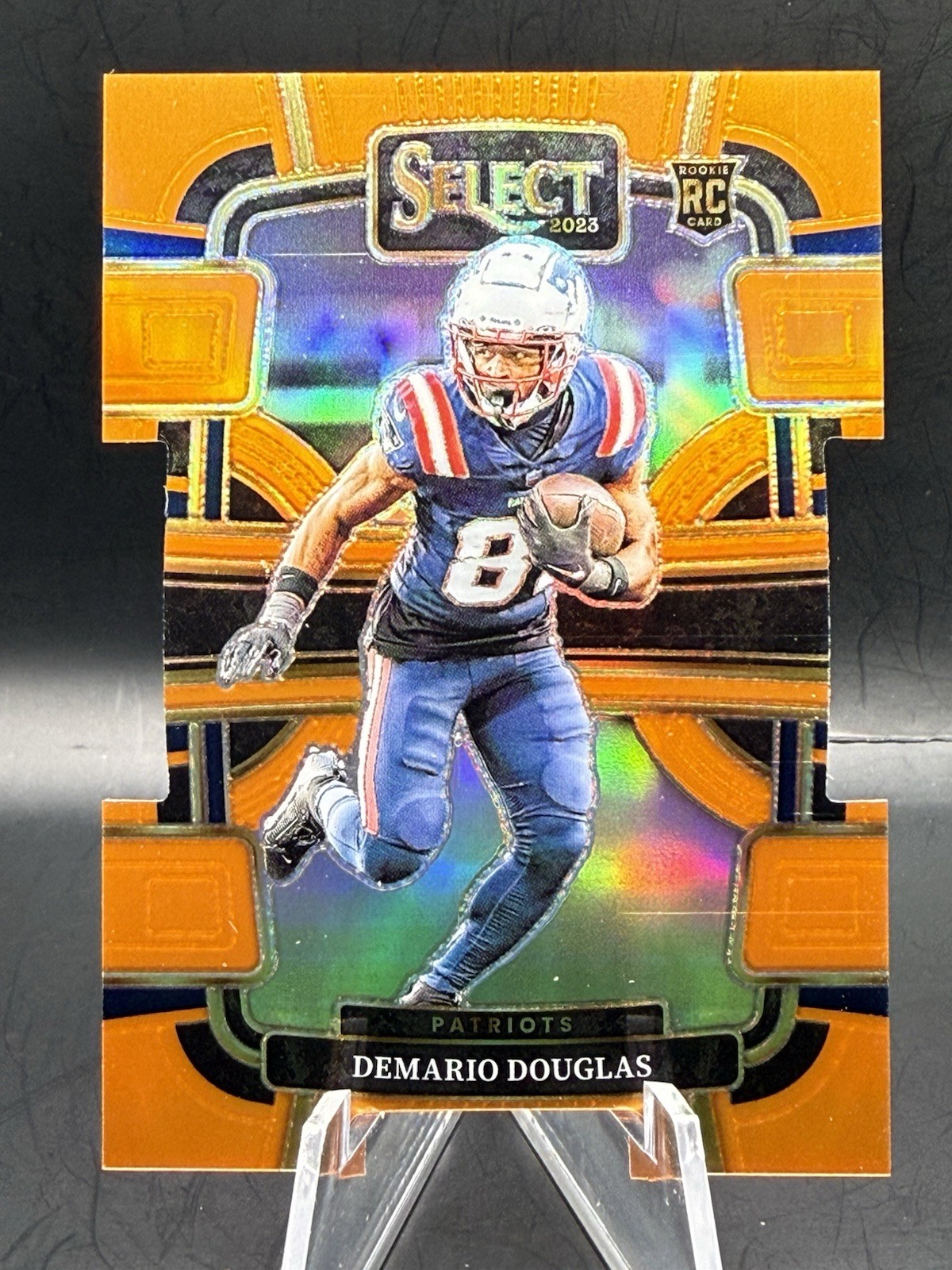 2023 Select DEMARIO DOUGLAS Orange Die Cut /499 #68 Concourse Rookie RC Patriots