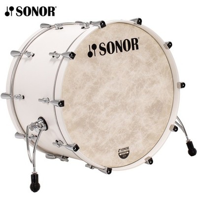 Sonor MOMENTUM 24'' x 15.25'' Beech Bass Drum Satin Pure White MTB-241525-BD-SPW