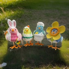 Target 2026 Spritz Spring Easter Featherly Friends Fabric Birds Complete Set