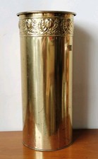 Portaombrelli A Cilindro In Rame Inciso Antico 
