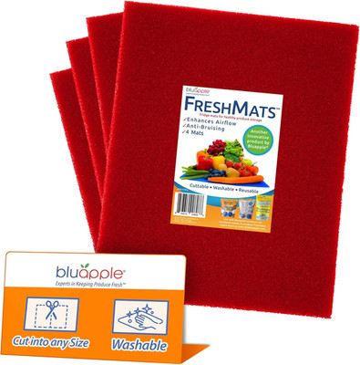 FreshMats, Refrigerator Bin Liner, Fridge Drawer Mats, Crisper Life Extender Lin