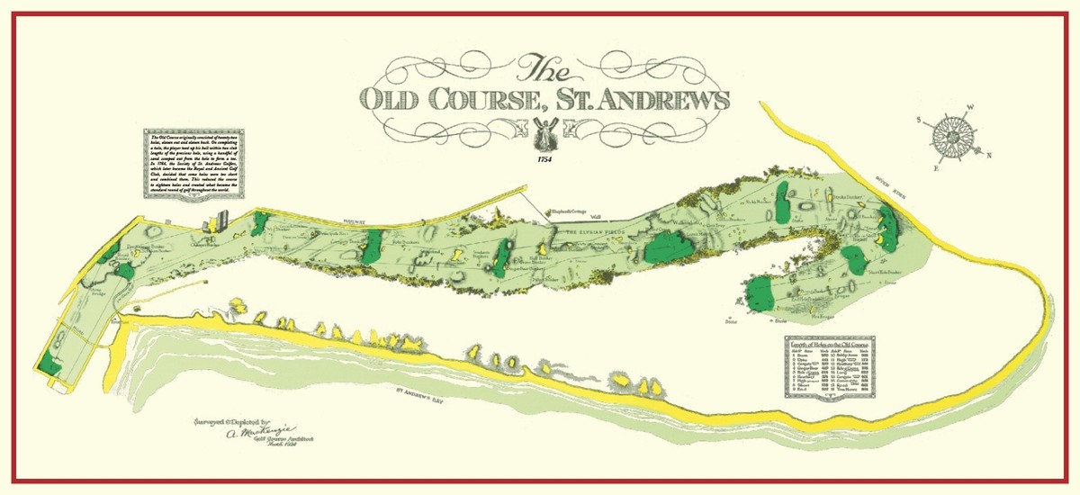 St Andrews Links THE OLD COURSE ボストンバッグ St Andrews Links THE OLD COURSE ボストンバッグ（The Old