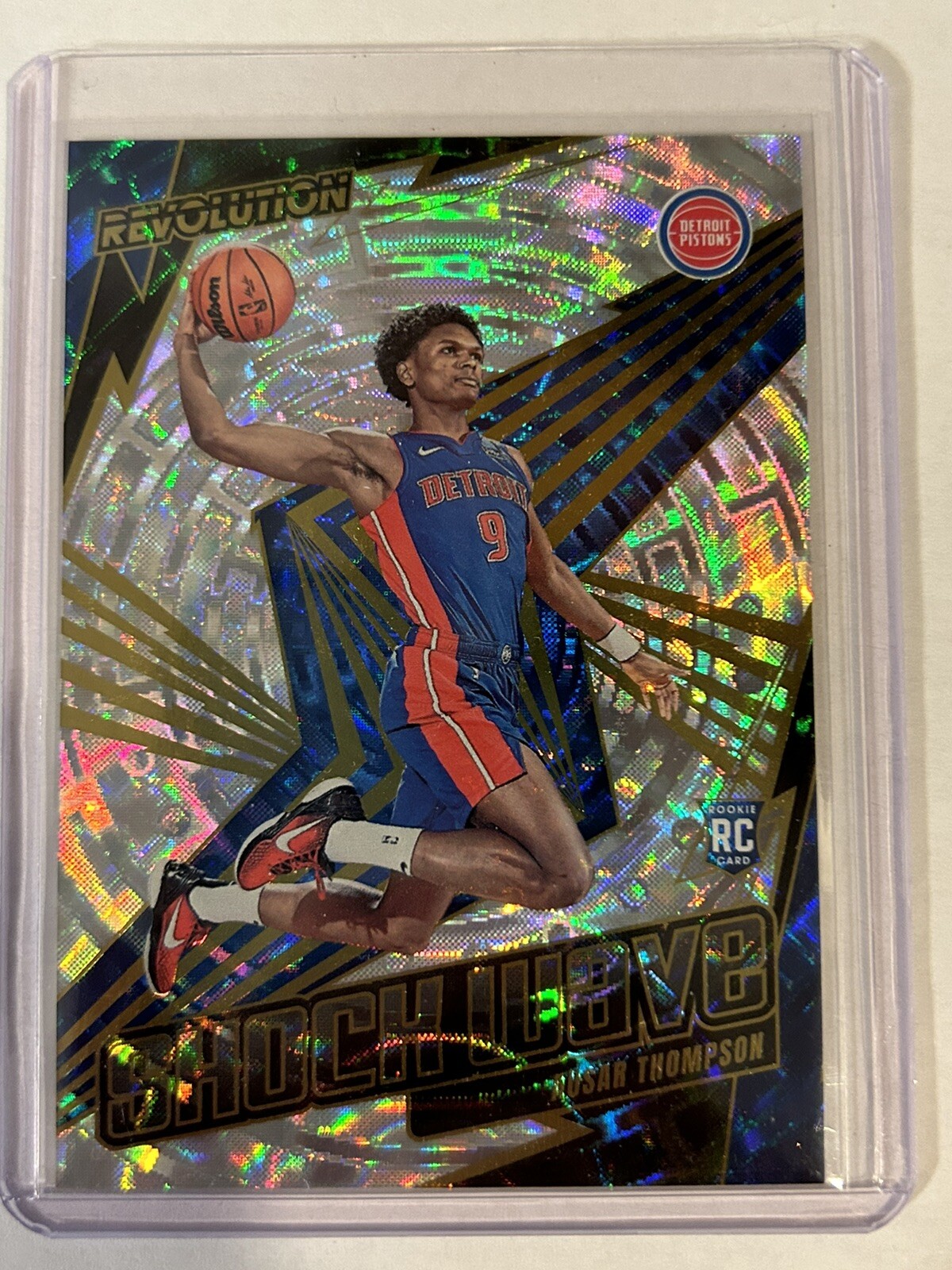 Ausar Thompson 2023-24 Panini Revolution Rookie RC Shock Wave Fractal #21