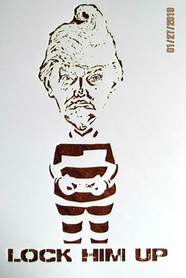 Donald Trump Prisoner Stencil Template Reusable 10 Mil Mylar Ebay