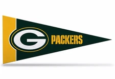 New NFL Green Bay Packers Mini Pennant  9"x4" Felt, Made in USA