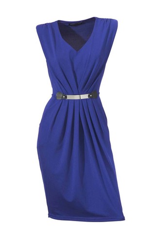 Patrizia Dini Damen Designer-Kleid, royalblau - 第 2/5 張圖片