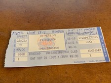1985 New York Mets v Pirates Baseball Ticket Rusty Staub Last Hit Gooden HR Win 