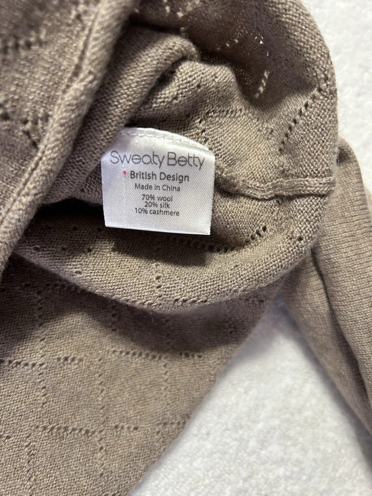 sweaty-betty wool blend sweater