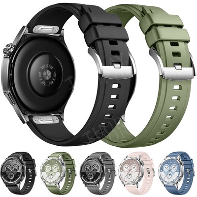 For Samsung Galaxy Watch 4/5/6/7 40 44mm Classic 42 46 Silicone Sport Band Strap