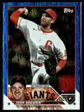 2023 Topps Update US157 John Brebbia San Francisco Giants Blue Foil 754/999