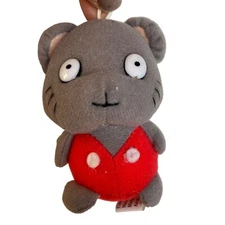 Year of The Mouse Keychain Plush Chinese Zodiac Backpack Purse Bag Charm New