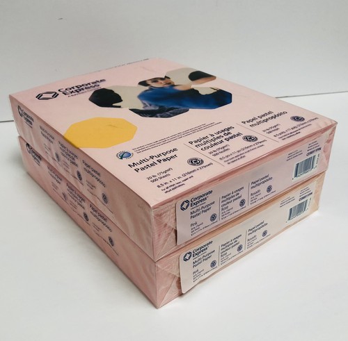 2 Reams of Corporate Express PINK 8-1/2 x 11 COPY PAPER 20 lb. 500 Sheets - Picture 6 of 6