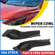 Pair Car Corner Windshield Wiper Cowl Cover Black For Nissan Altima 2013-2016 US