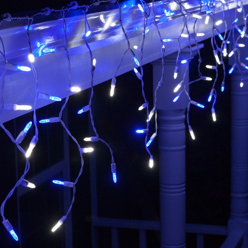 70 LED Icicle Christmas Lights Indoor Outdoor String Wedding Party Connectable - Picture 32 of 34